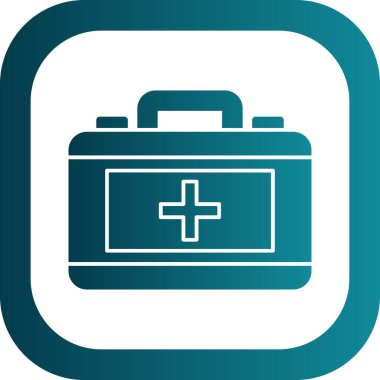 ilk yardım kiti vektör simgesi 