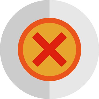 Haç. Web simgesi basit illüstrasyon