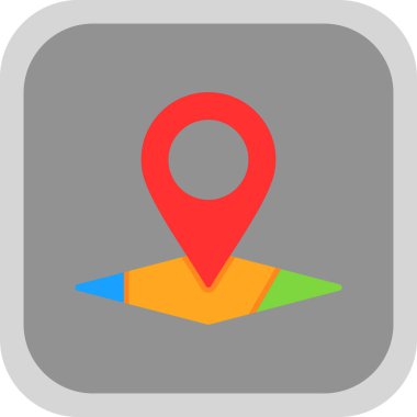 konum pin konum simgesi, vektör arkaplan 