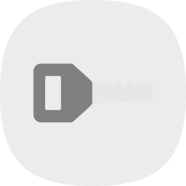 anahtar simgesi, vektör illüstrasyonu basit tasarım