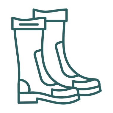 Welly bot simgesi, vektör illüstrasyon tasarımı