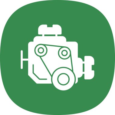 motor simgesi, vektör illüstrasyonu basit tasarım