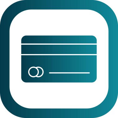 Kredi kartı ikonu. vektör illüstrasyonu 