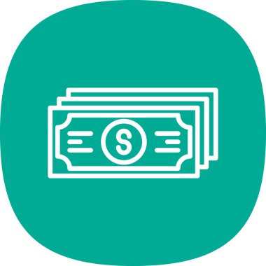 Web ve mobil uygulama tasarımınız için para simgesi, dolar logosu konsepti 