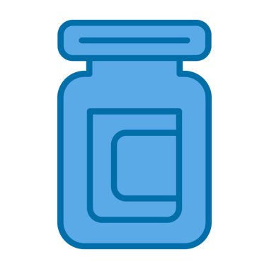 Kavanoz ikonu vektör illüstrasyonu