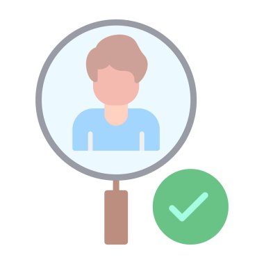 Arama renkli vektör simgesi