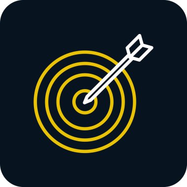 Hedef. Web simgesi basit illüstrasyon