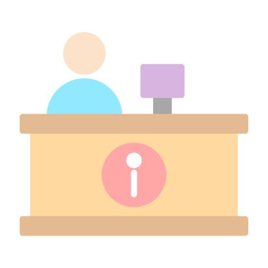 Resepsiyon simgesinin vektör illüstrasyonu