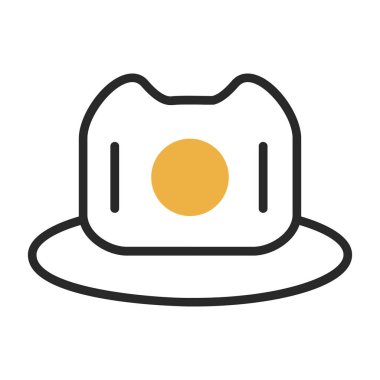 hat simgesi, vektör illüstrasyonu basit tasarım