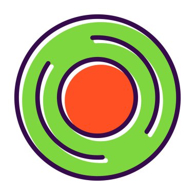 hedef simge vektör illüstrasyonu