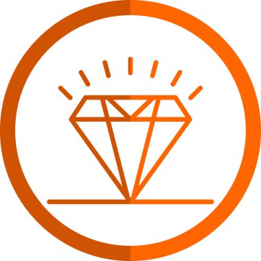 Elmas düz simge, vektör illüstrasyon tasarımı