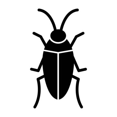 Hamamböceği web simgesi ana hatları vektörü 