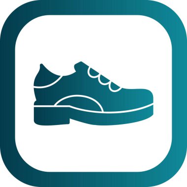 Ayakkabı. Web simgesi basit illüstrasyon 