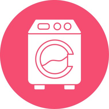 Bir çamaşır makinesinin vektör çizimi