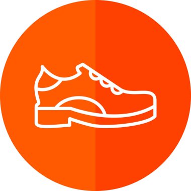 Ayakkabı. Web simgesi basit illüstrasyon 