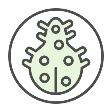 Virüs. Web simgesi basit tasarım