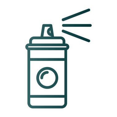 Sprey boya kutusu simgesi basit illüstrasyon