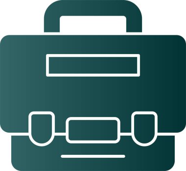 Bavul. Web simgesi basit illüstrasyon 