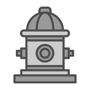 itfaiye musluğu simgesi, vektör illüstrasyonu 