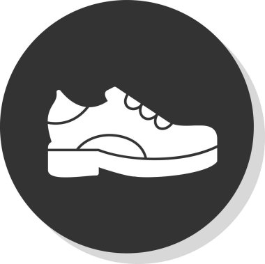 Ayakkabı. Web simgesi basit illüstrasyon 