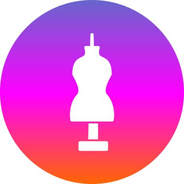 Manken düz vektör simgesi