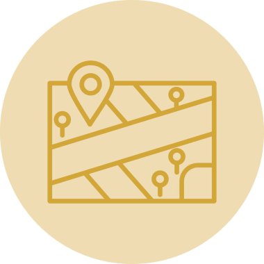 harita pin konumu simgesi düz biçimli