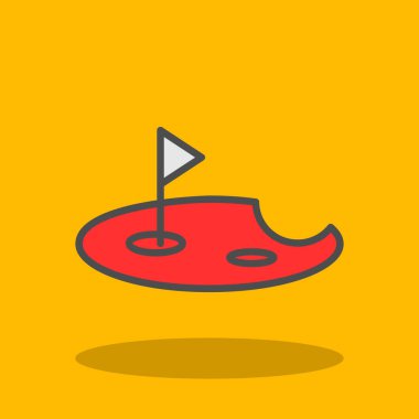 Müzik notası simgesinin vektör illüstrasyonu