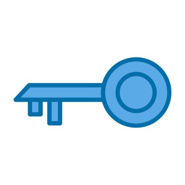 anahtar simgesi, vektör illüstrasyonu basit tasarım