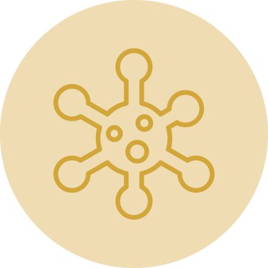 Yılbaşı dekorasyon ikonu vektör illüstrasyonu