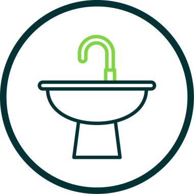 tuvalet ikonu vektör illüstrasyonu