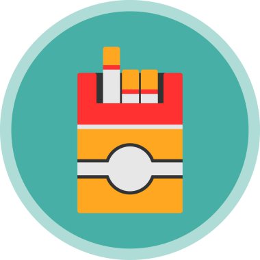 sigara ikonu vektör illüstrasyonu 