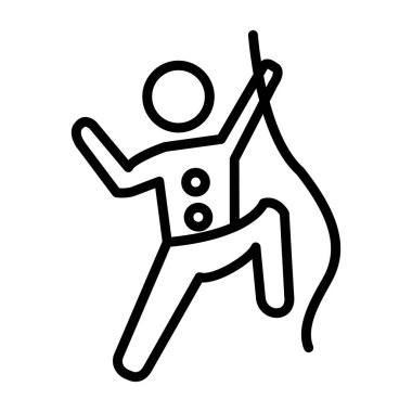 Web simgesi vektör illüstrasyonuna tırmanılıyor