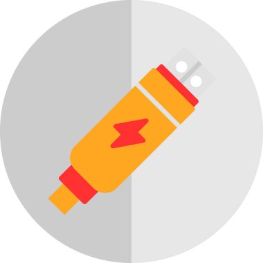 Usb satır simgesi. Tasarım için web şarkısı.