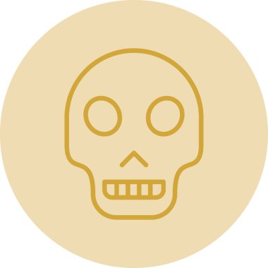 kafatası vektör simgesi. resimleme