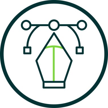 Eşsiz Pusula Vektör Satırı Simgesi