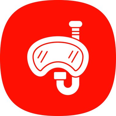 Bir aqualung simgesinin vektör çizimi