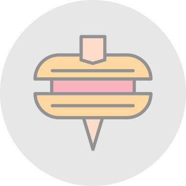 kek ikonu vektör illüstrasyonu