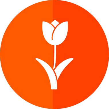 Basit düz lale çiçeği çizimi 