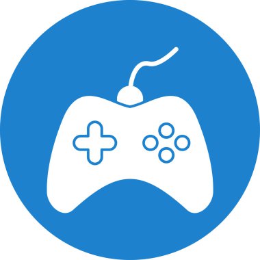 Oyun kumandası. Web simgesi basit illüstrasyon