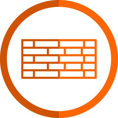 Duvar, Tuğla Bloğu Vektör Simgesi