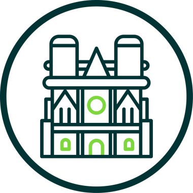 Bina. Web simgesi basit tasarım