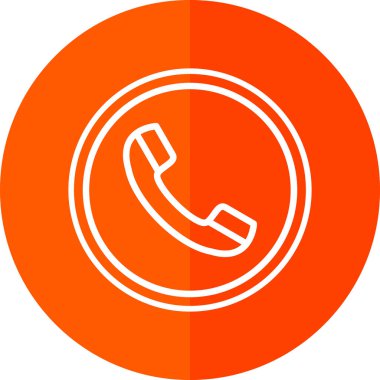 telefon ahizesi simgesi, vektör çizimi basit tasarım