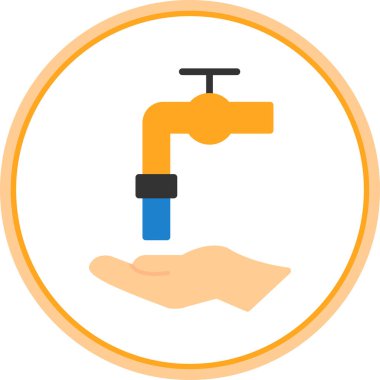 su musluğu vektör simgesi