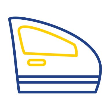 Araba kapısı. Web simgesi basit illüstrasyon