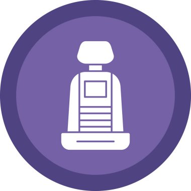 araba koltuğu simgesi, vektör illüstrasyonu basit tasarım