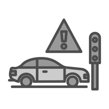 Yol işaretleri vektör illüstrasyonu