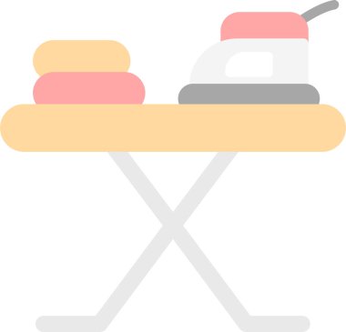 Demir tahta simgesi, vektör illüstrasyonu basit sanat tasarımı