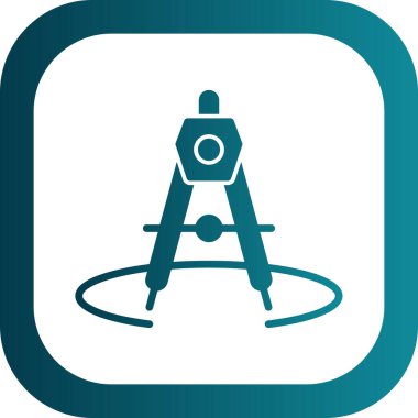 Pusula. Web simgesi basit illüstrasyon 