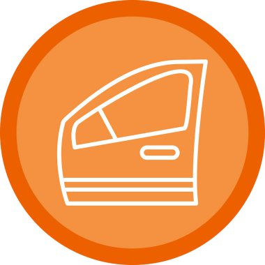 Araba kapısı. Web simgesi basit illüstrasyon