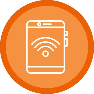 Arkaplanda akıllı telefon simgesi izole edildi. Web sitesi, uygulama, cep telefonu sembolü ve akıllı telefon logosu için son moda telefon şablonu